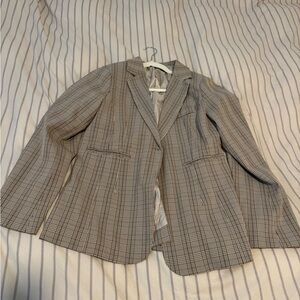 Women's Plaid Blazer Jacket